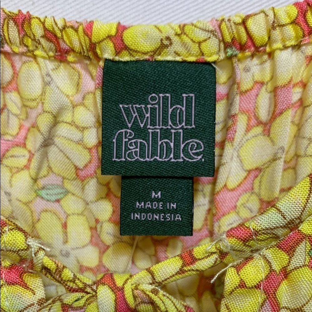 Wild Fable Yellow and Pink Floral Mini Sundress - Picture 2 of 8